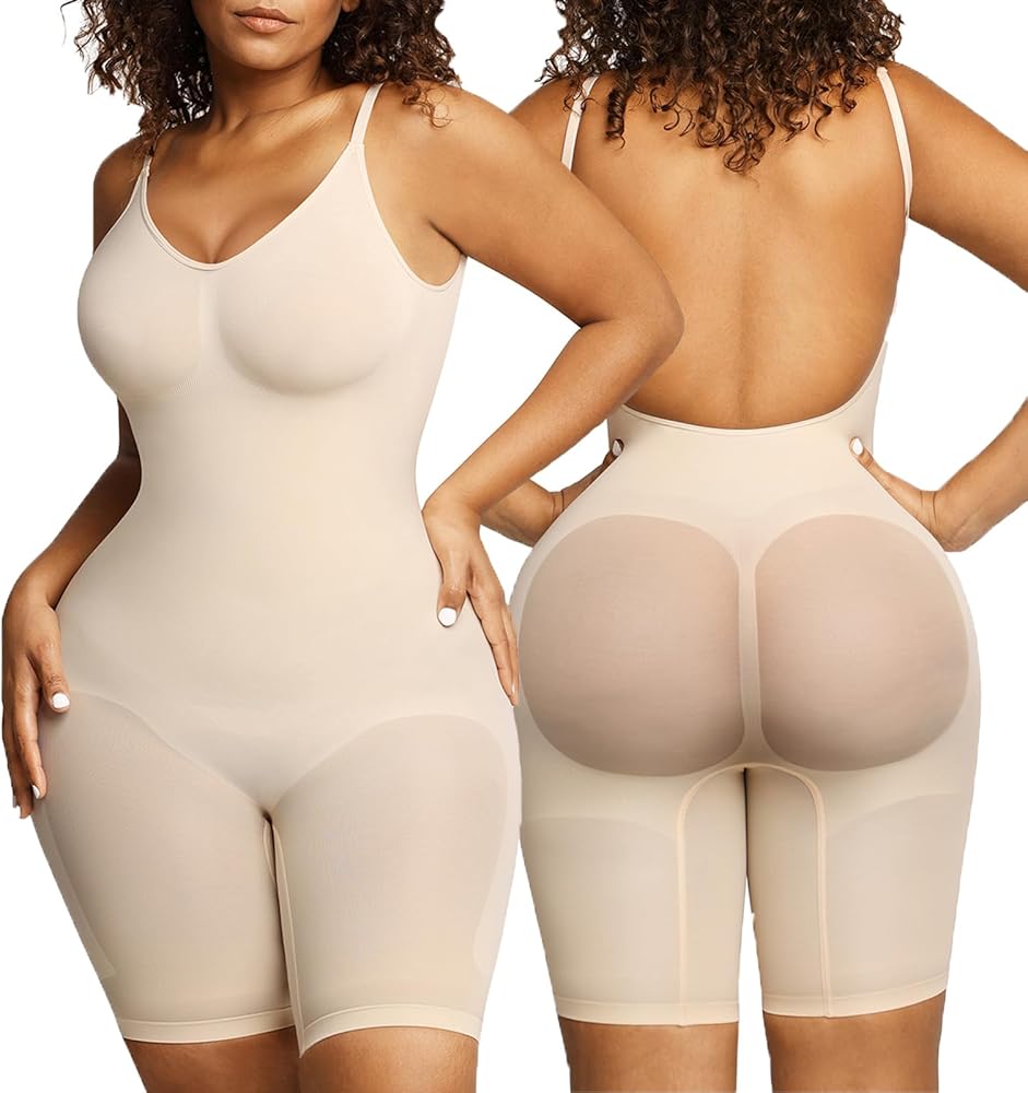 Popilush The Shapewear Bodysuit for Women Tummy Control Seamless Backless Body Shaper for Dresses