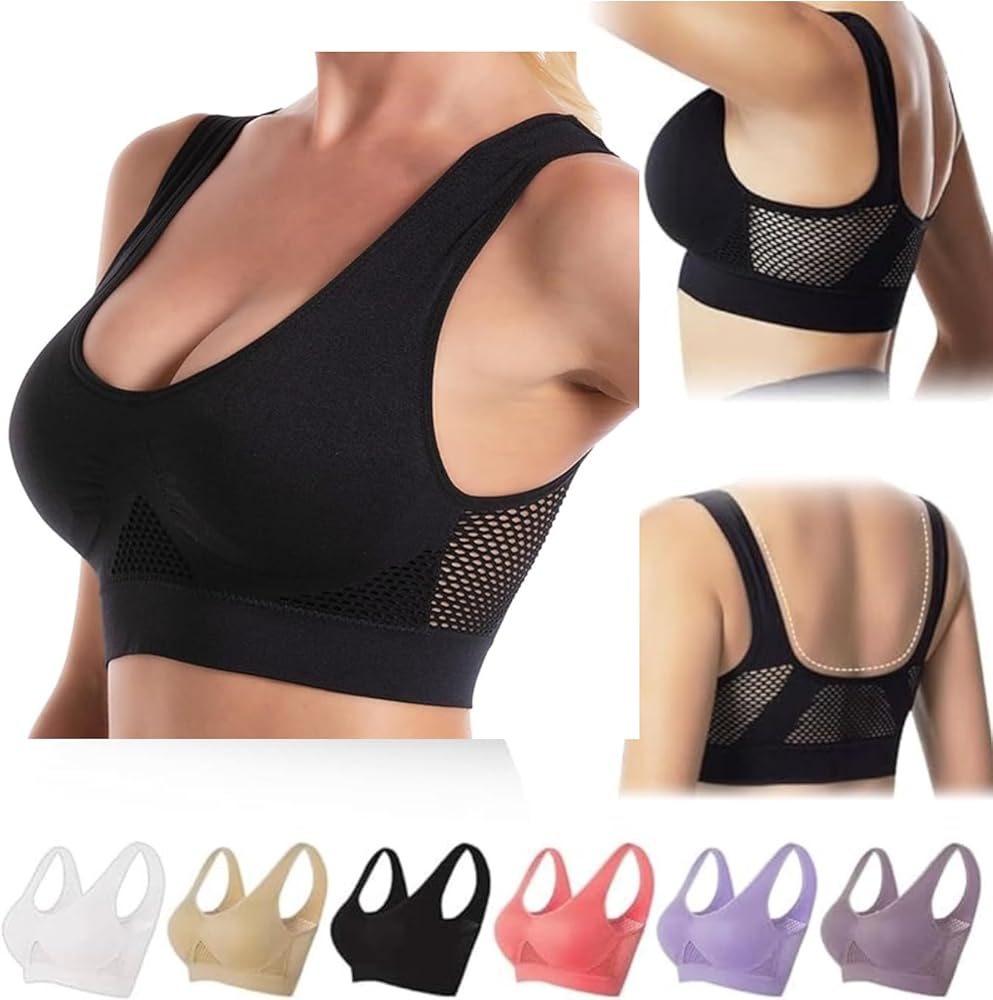 Breathable Cool Liftup Air Bra That Lift Up Sagging Breasts,2024 New Women's Summer Seamless Ultra-Thin Comfy Bra