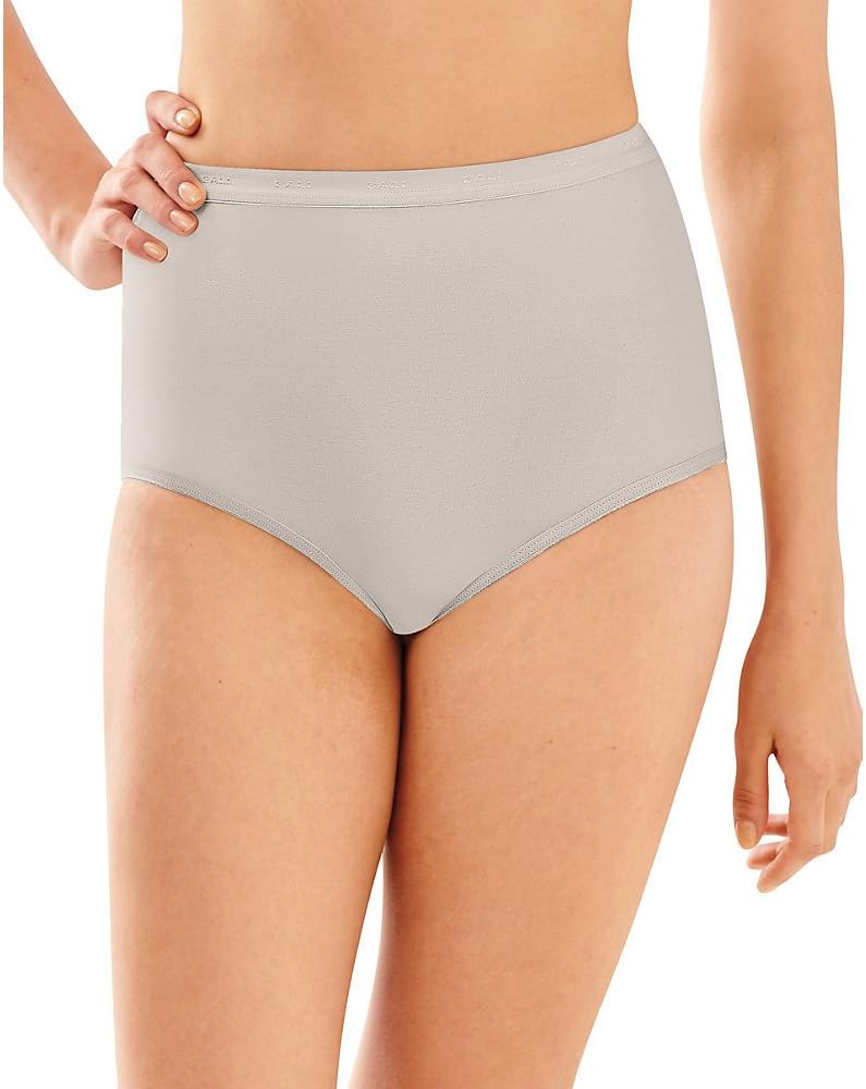 Bali Full-Cut-Fit Women`s Stretch Cotton Brief -, 6"