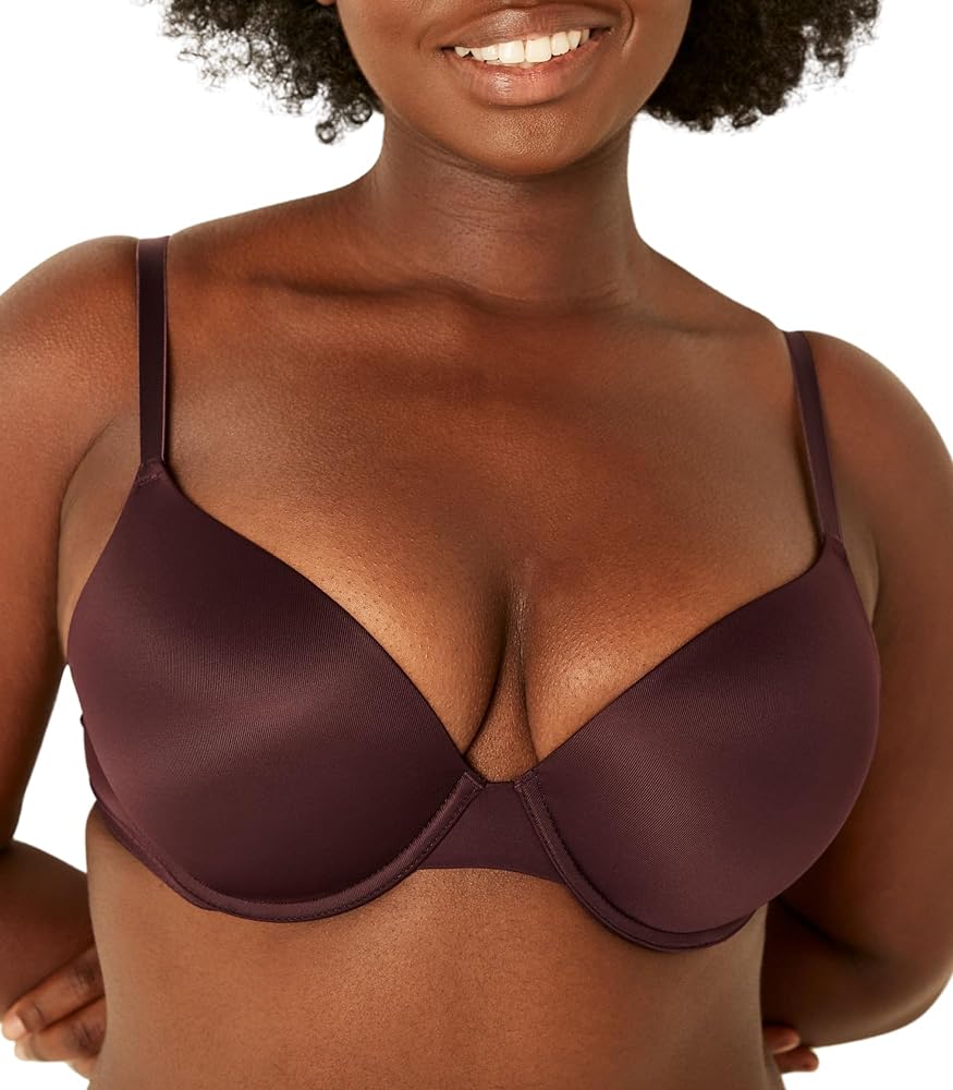 Victoria's Secret Pink Wear Everywhere Push Up Bra, Padded, Smoothing, Bras for Women, Brown (36B)