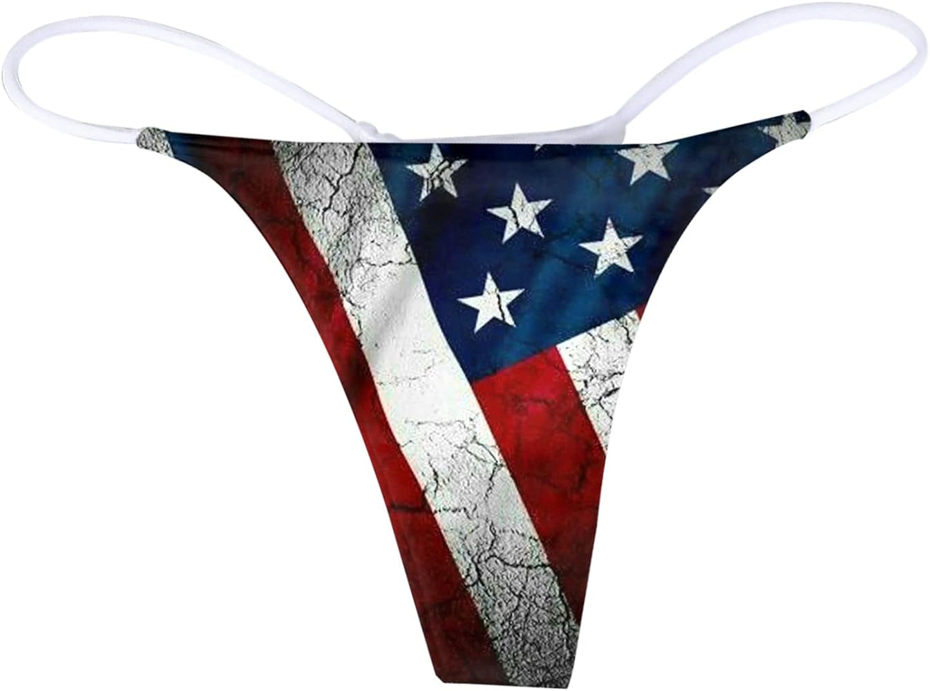 Sexy Women's USA 4th of July Underwear Panties G String T-Back Patriotic American Flag Sexy Bikini Thong Lingerie