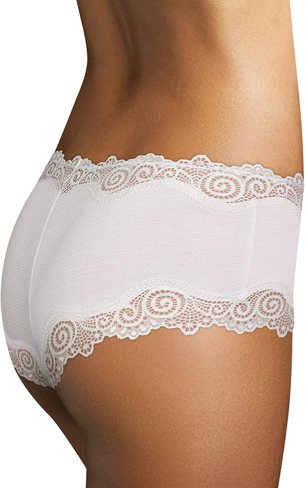 Maidenform Womens Scalloped Lace Trim Cheeky Hipster Underwear