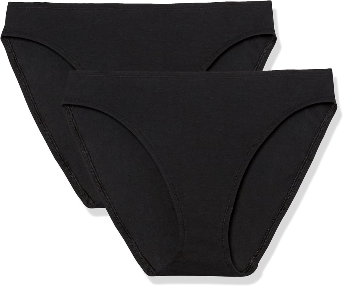 Amazon Aware Women's Super Soft Cotton Bikini Brief Underwear, Pack of 2