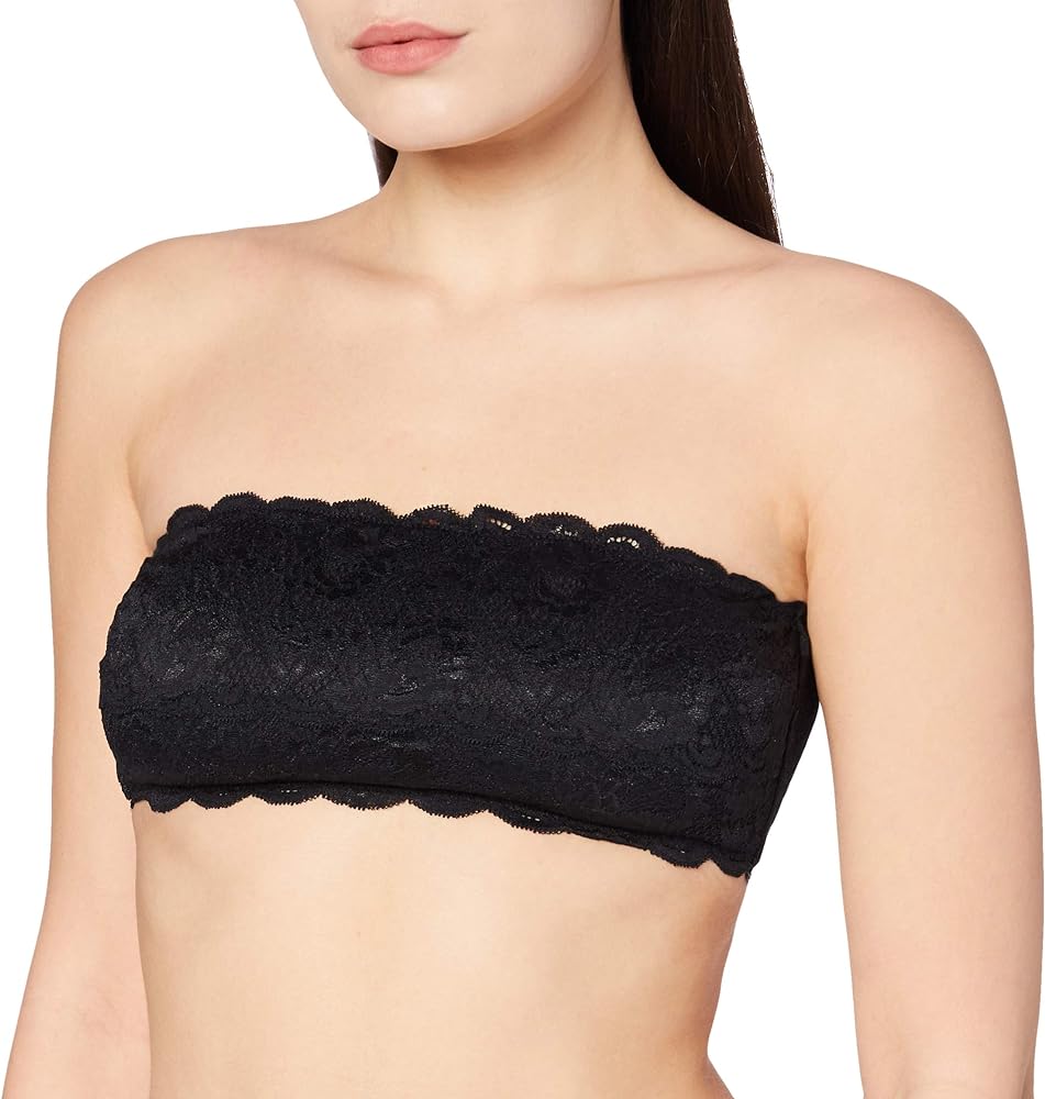 Cosabella Women's Never Say Never Flirty Bandeau Bra, Black, S