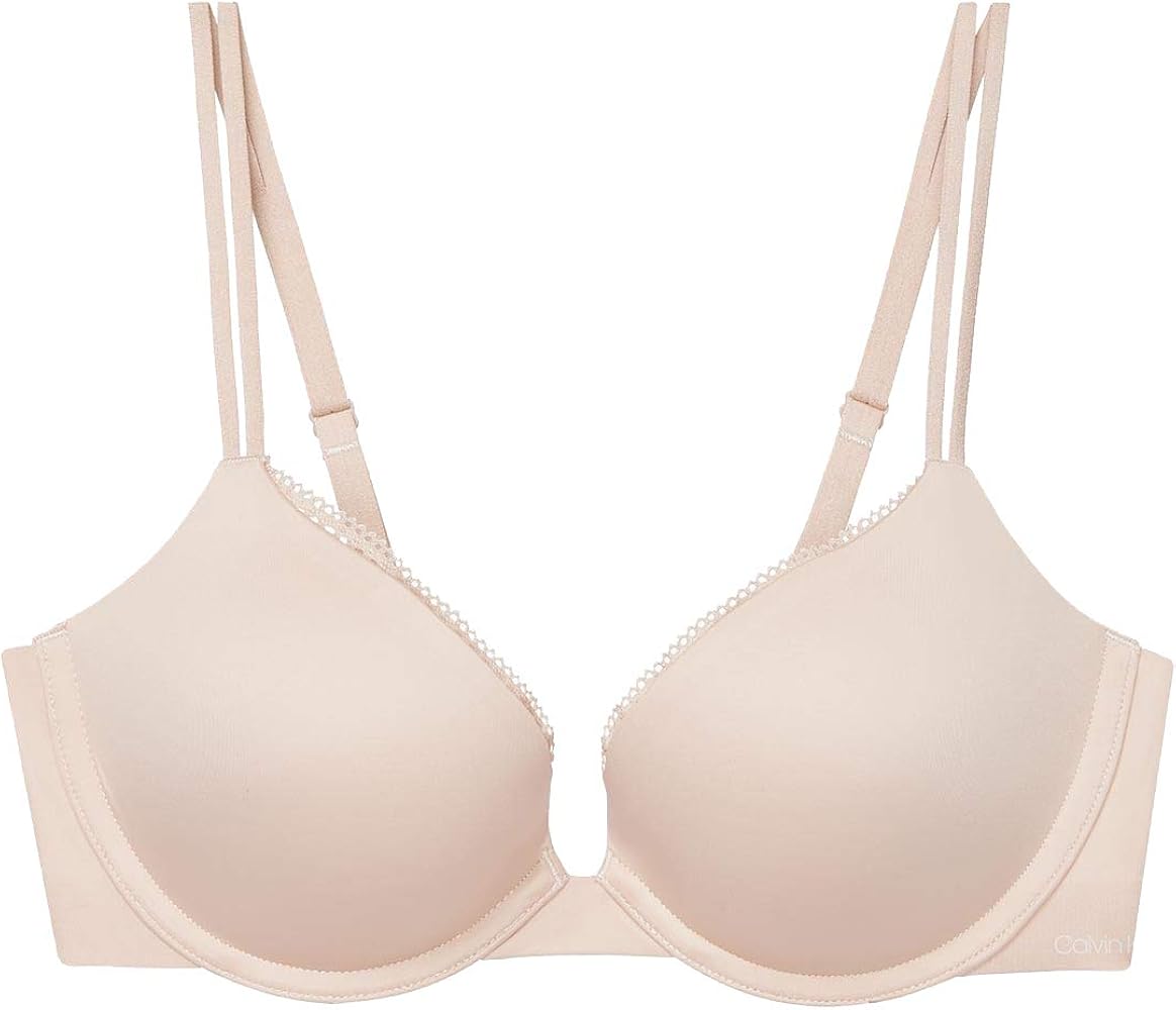 Calvin Klein Women's Sensual Touch Push Up Plunge Bra