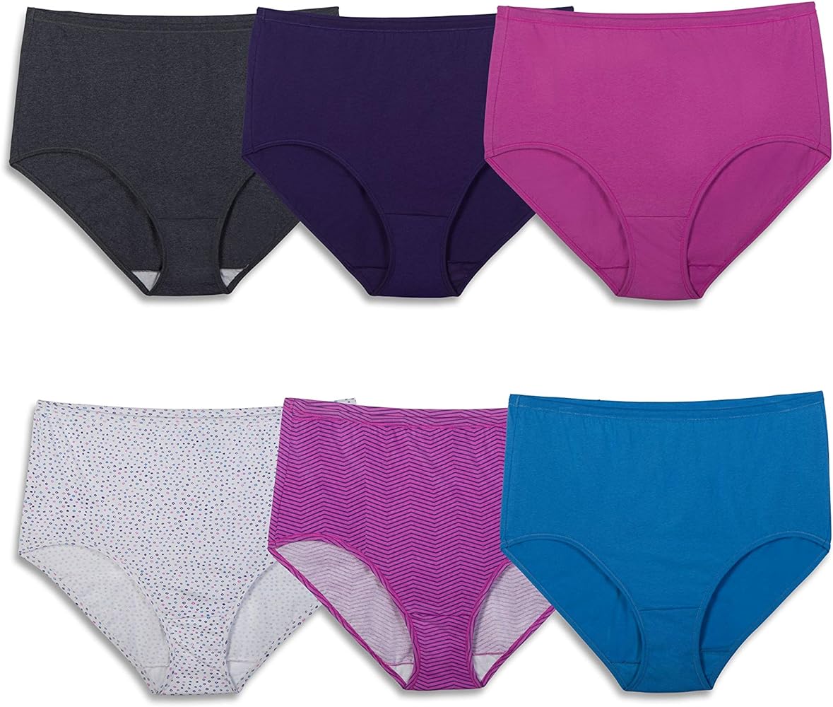 Fruit of the Loom Women's Covered Waistband 6 Pack