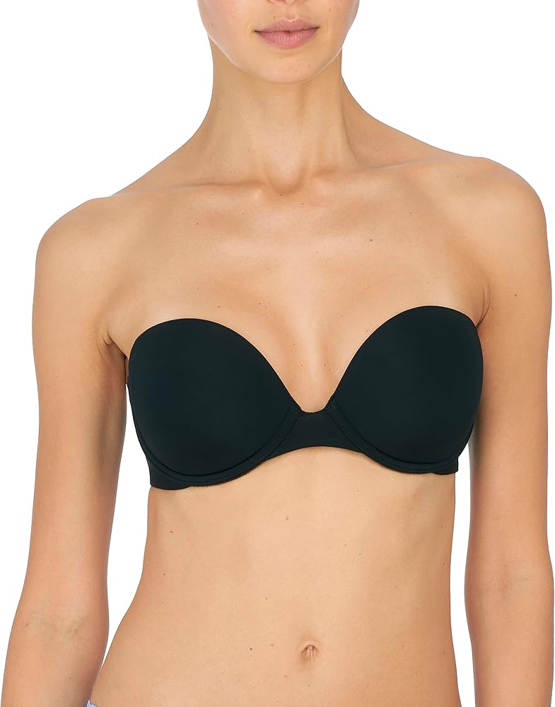 Natori Women's Minimal Strapless Contour Underwire, Black