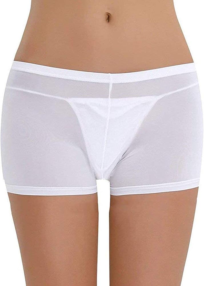 Women's Sexy See Through Boyshorts Underwear