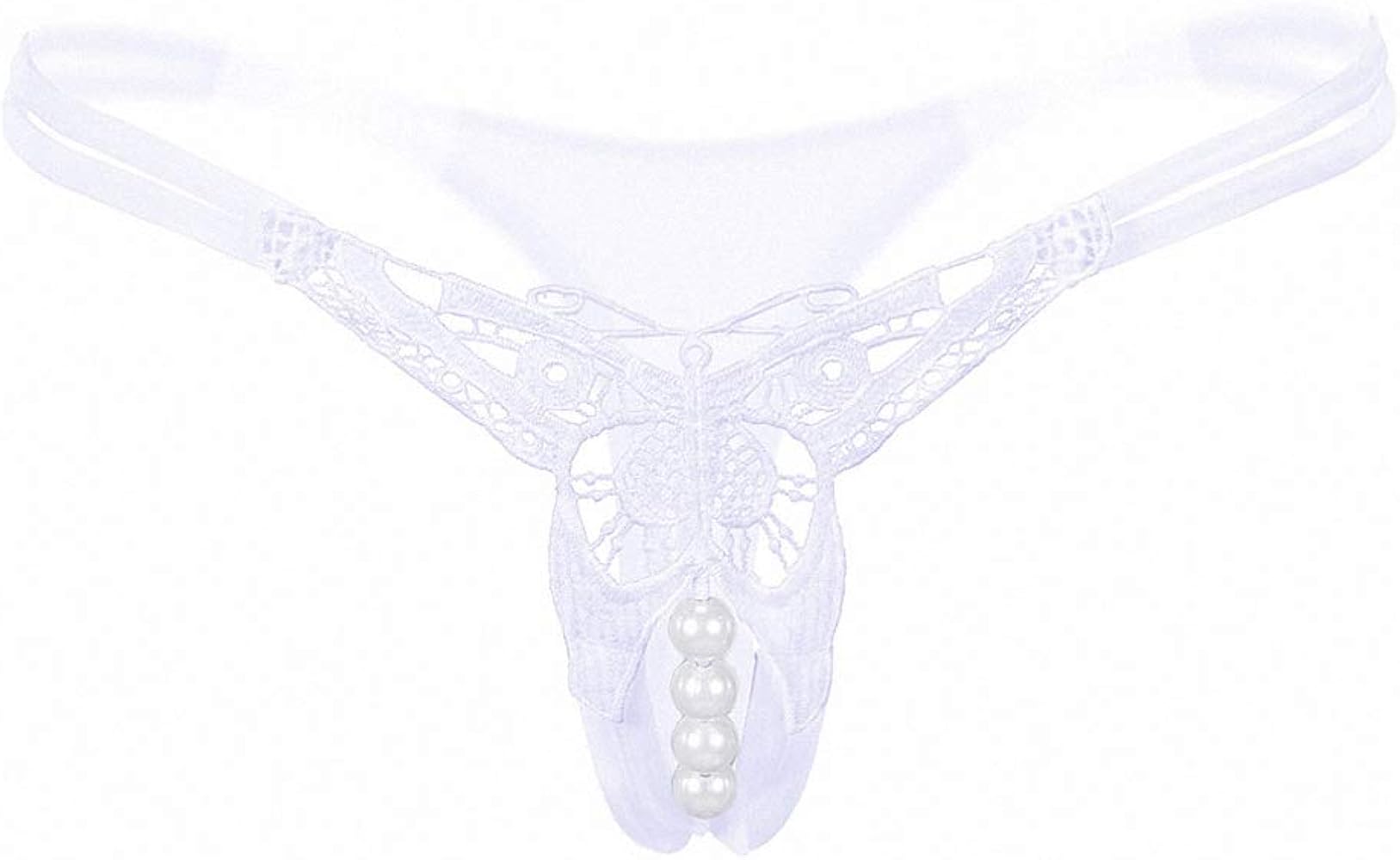 Pearl String Sex Woman Lace Panties Hollow Underwear Thongs Seamless G-String