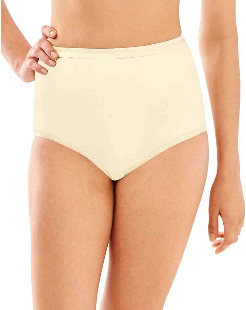 Bali Full-Cut-Fit Women`s Stretch Cotton Brief -, 7, Moonlight