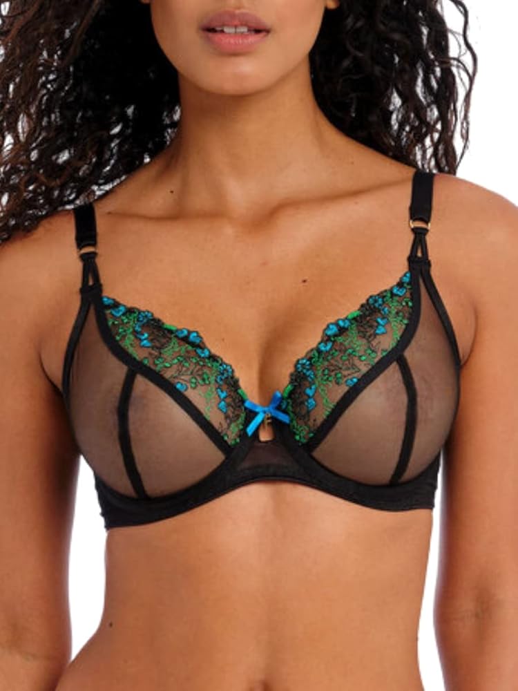 Freya Women's Show-Off Plunge Underwire Sheer Bra (401602)