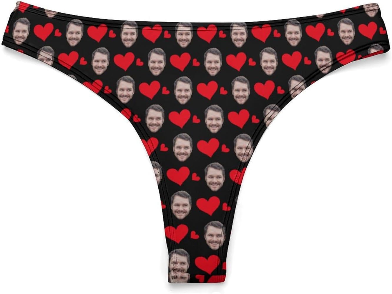 Personalized Panties for Women Funny Underwear with Face Customized Photo Thongs Briefs Gifts for Birthday Wedding