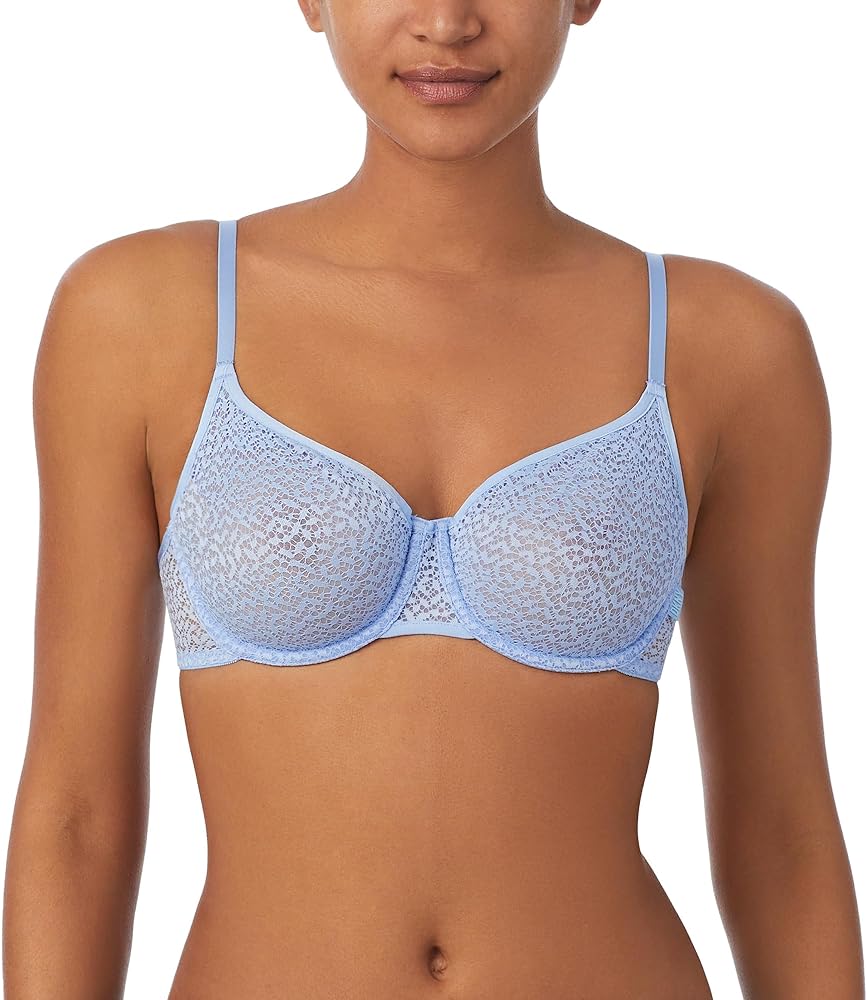 DKNY Women's Modern Lace Unlined Demi Bra, Serenity