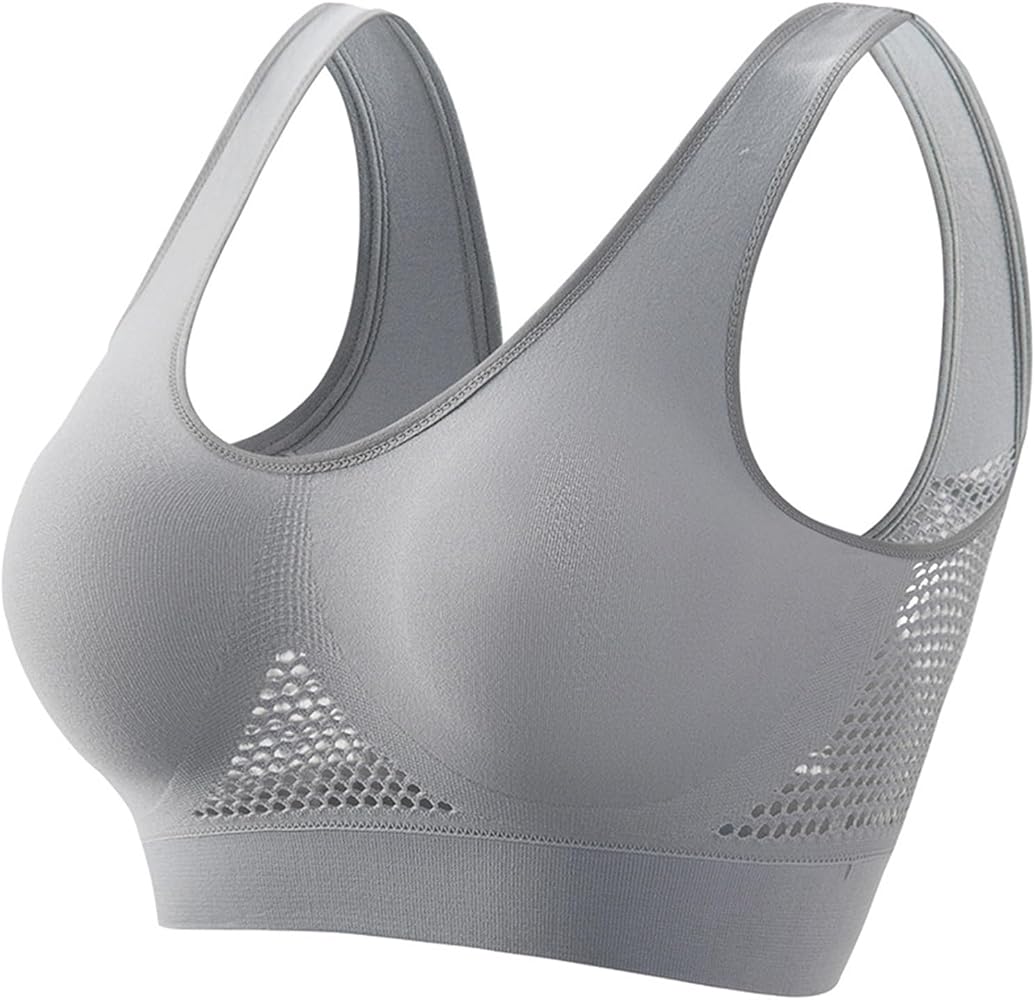 Sports Bras for Women High Support Plus Size Bras No Underwire Mesh High Impact Sports Bras Wireless Everyday Bras