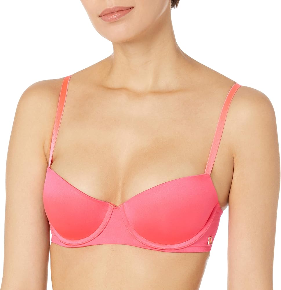 Savage X Fenty, Women's, Savage Not Sorry Microfiber Low-Cut Balconette Bra, Nylon, Hook and Eye Closure, Underwire, Lined