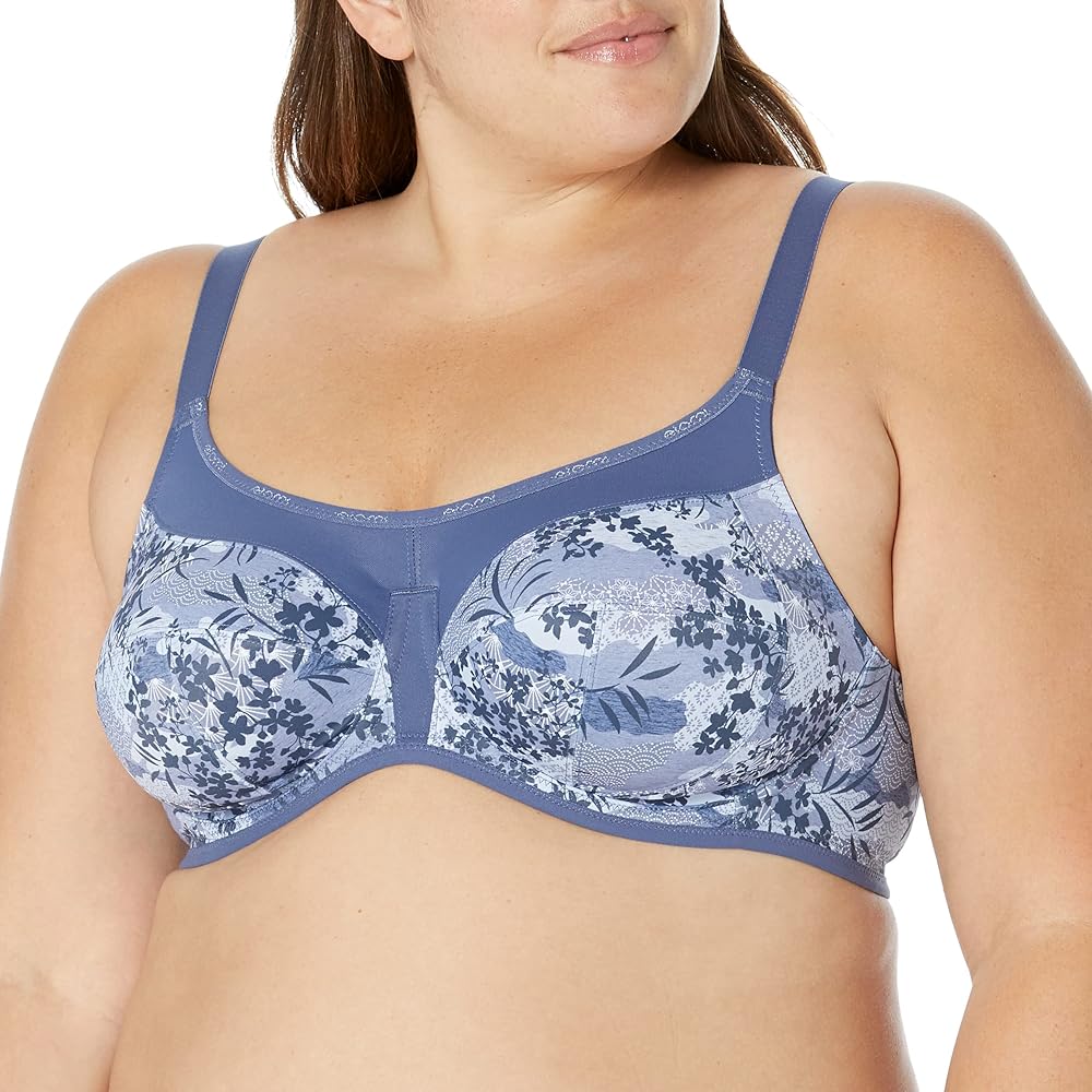 ELOMI Women Plus Size Bras, Vintage Denim, 36DD