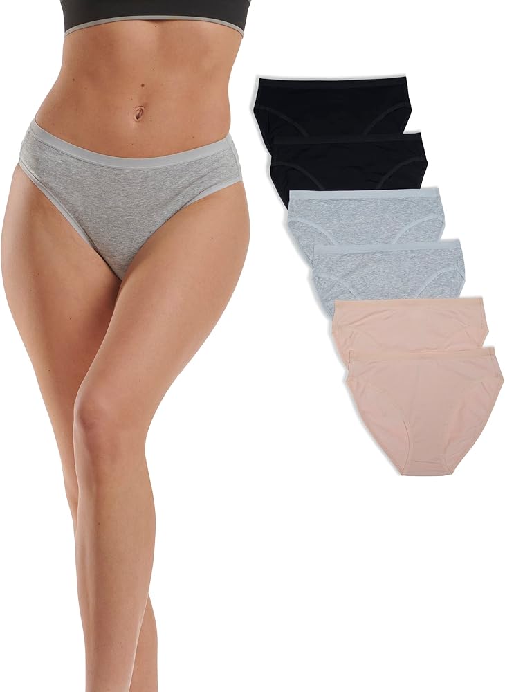 Women's High-Leg Brief Underwear | 6-Pack Panties