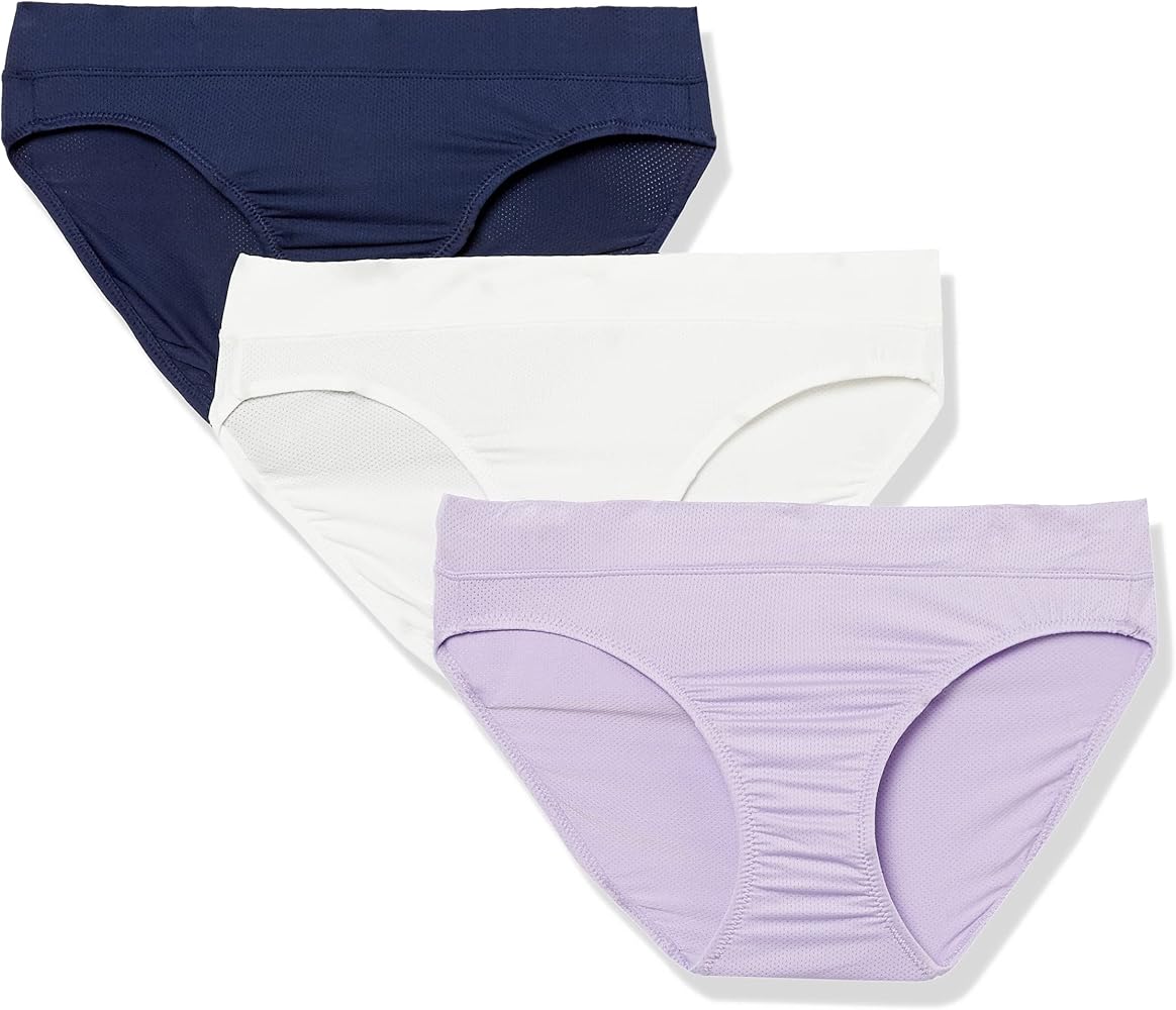 Warner's Women's Blissful Benefits Moisture-Wicking Bikini 3-Pack Rv4973w