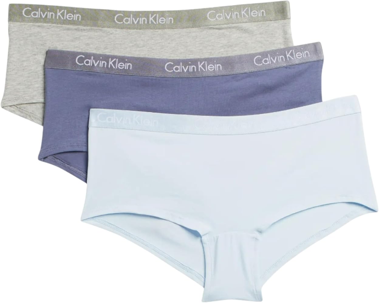 Calvin Klein Women`s Motive Cotton Boyshorts 3 Pack