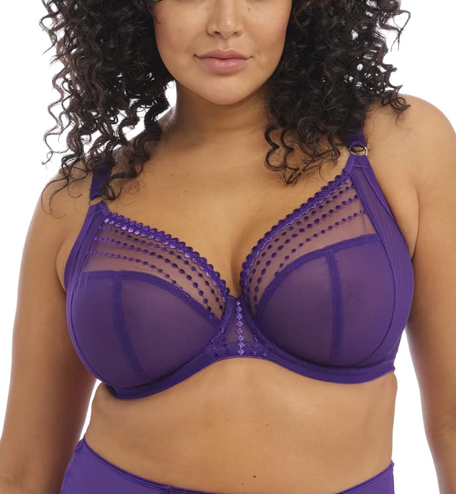 Elomi Women's Plus Size Matilda Underwire Plunge Bra with J-Hook