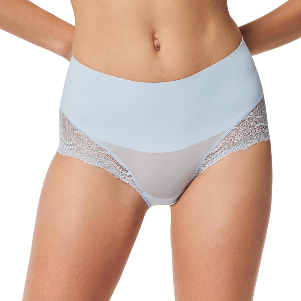 SPANX Undie-Tectable Lace Hi-Hipster Panty - For Core Control - Comfortable Lace Shapewear Underwear - No Visible Panty Lines