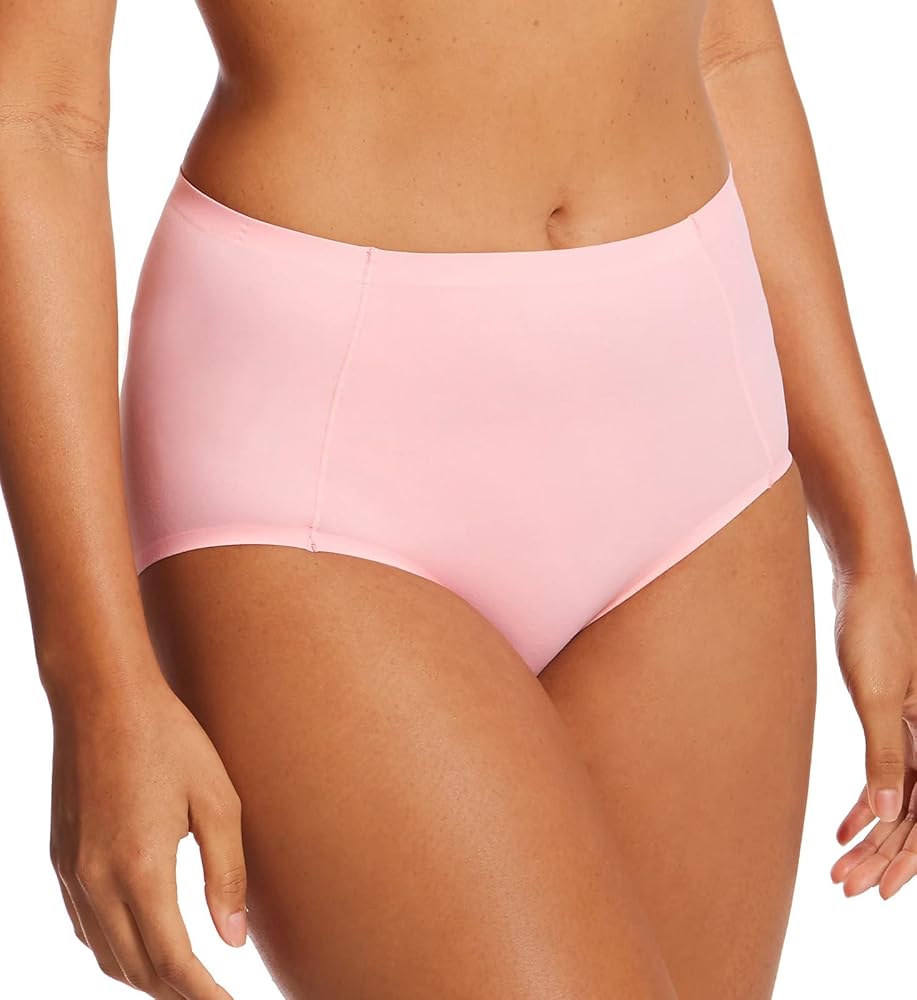 Bali Women's Soft Touch Brief Panty, DFSTBF, Rose Bloom Pink, 7