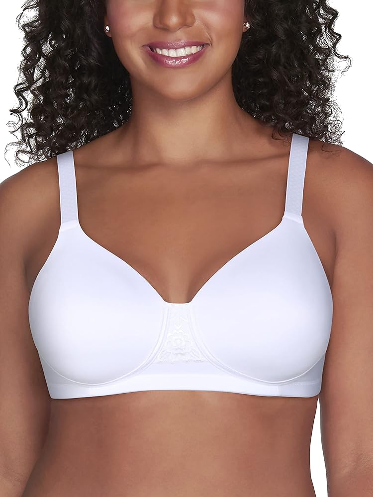 Vanity Fair Women's Full Figure Beauty Back Smoothing Bra, 4 way Stretch Fabric, Lightly Lined Cups Up to H