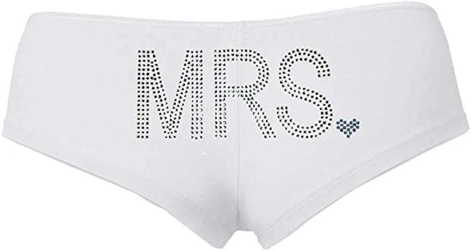 Classy Bride “Mrs.” Rhinestone Boyshort Underwear - Gifts for a Bride-to-be