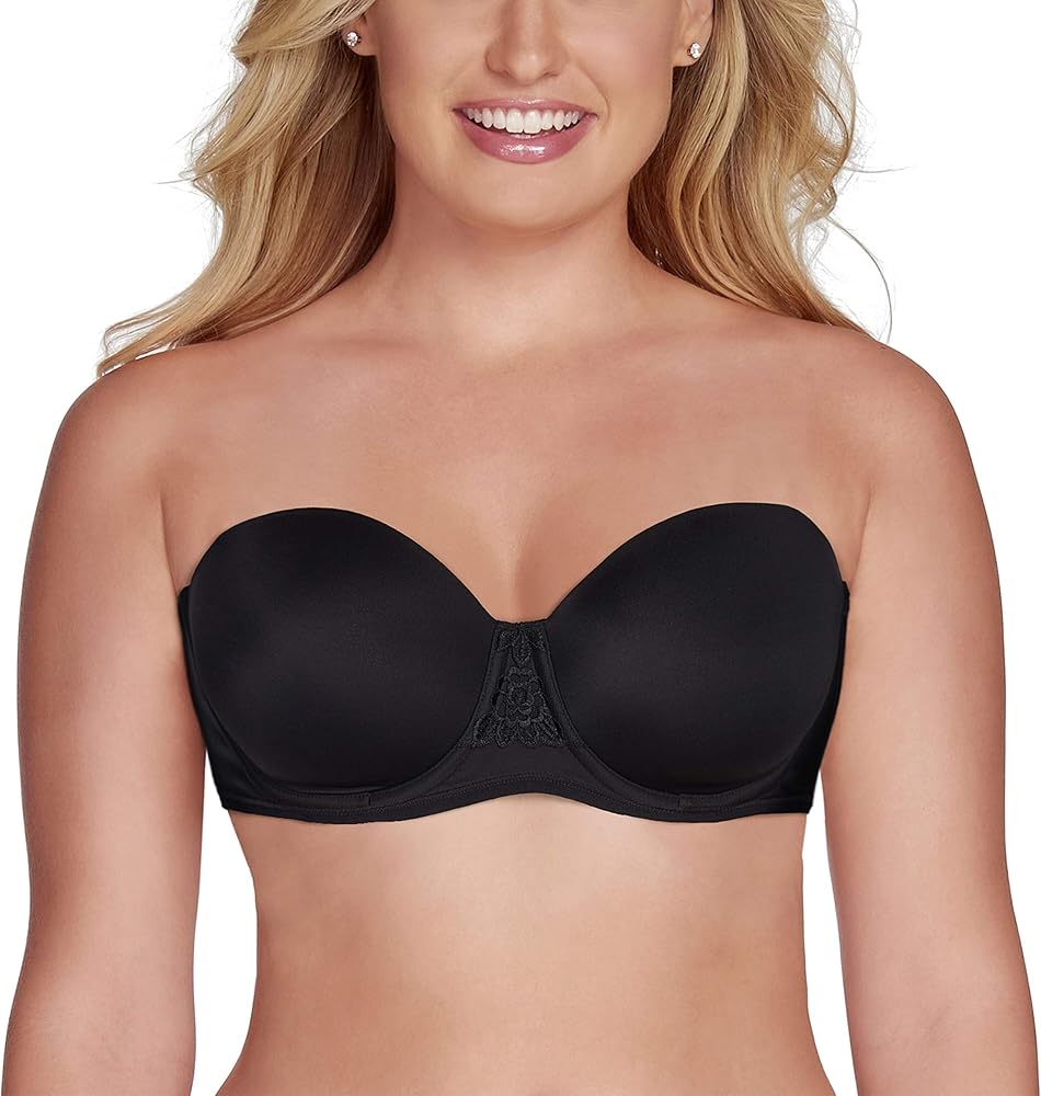 Vanity Fair Women's Beauty Back Smoothing Strapless Bra, 4-Way Stretch Fabric, Lightly Lined Cups Up to H