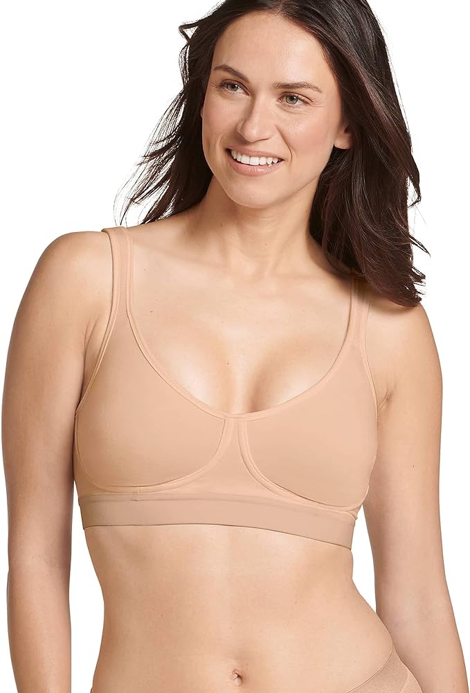 Jockey Women's Bra Forever Fit Full Coverage Unlined Cotton Bra, Light, 2XL