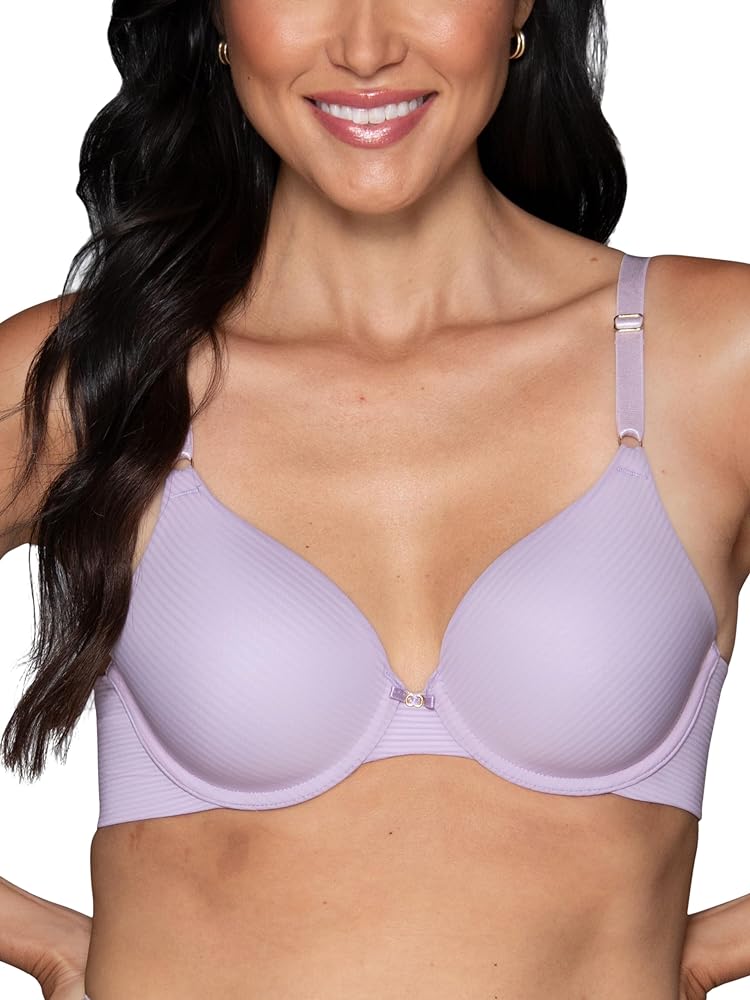 Vanity Fair Women's Full Coverage Beauty Back Smoothing Bra, 4-Way Stretch Fabric, Lightly Lined Cups up to DD