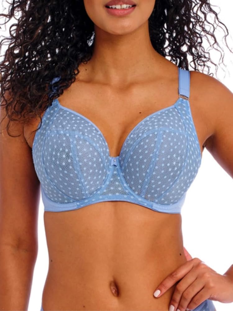 Freya Women's Starlight Underwire Balcony Side Support Bra, CORNFLOWER