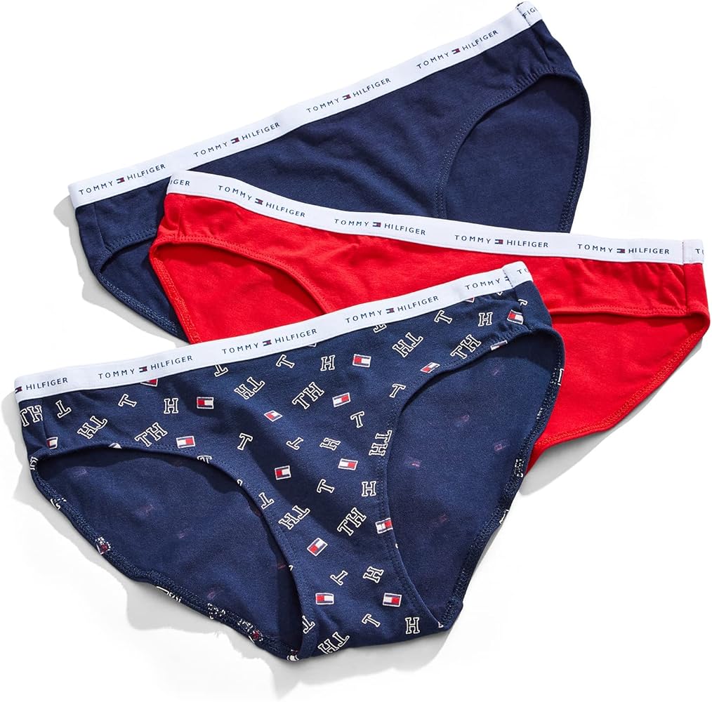 Tommy Hilfiger Women's Classic Cotton Logo Bikini Panties 3-pack