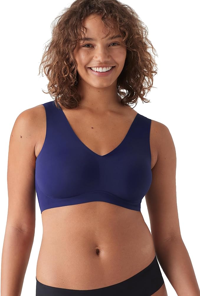 True & Co Body Lift V Neck Bra Midnight Blue