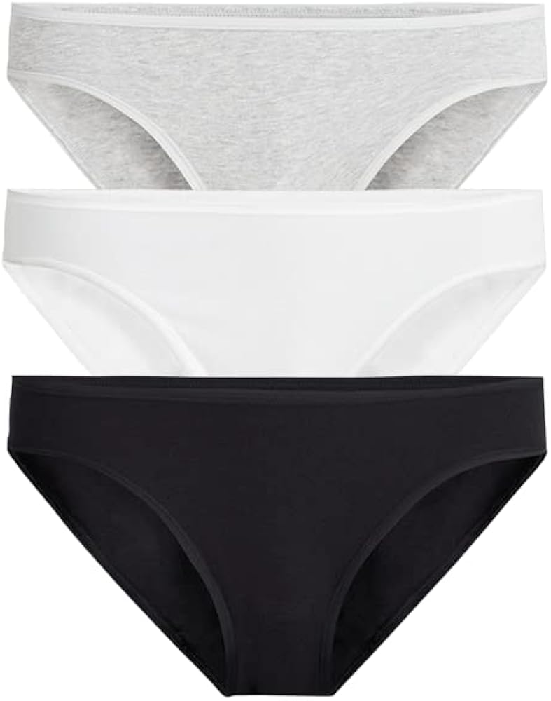 MeUndies – Women’s Stretch Cotton Bikini - Comfortable Panties – 3 Pack - Amazon Exclusive Fabric