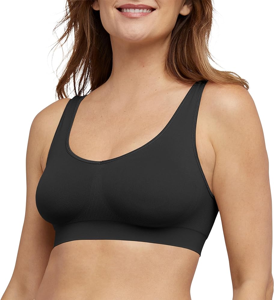 Bali One Smooth U Wireless Bra, Seamless No-Bulge Shapewear Bra, Pullover Bralette with No-Roll Underband and No-Dig Straps