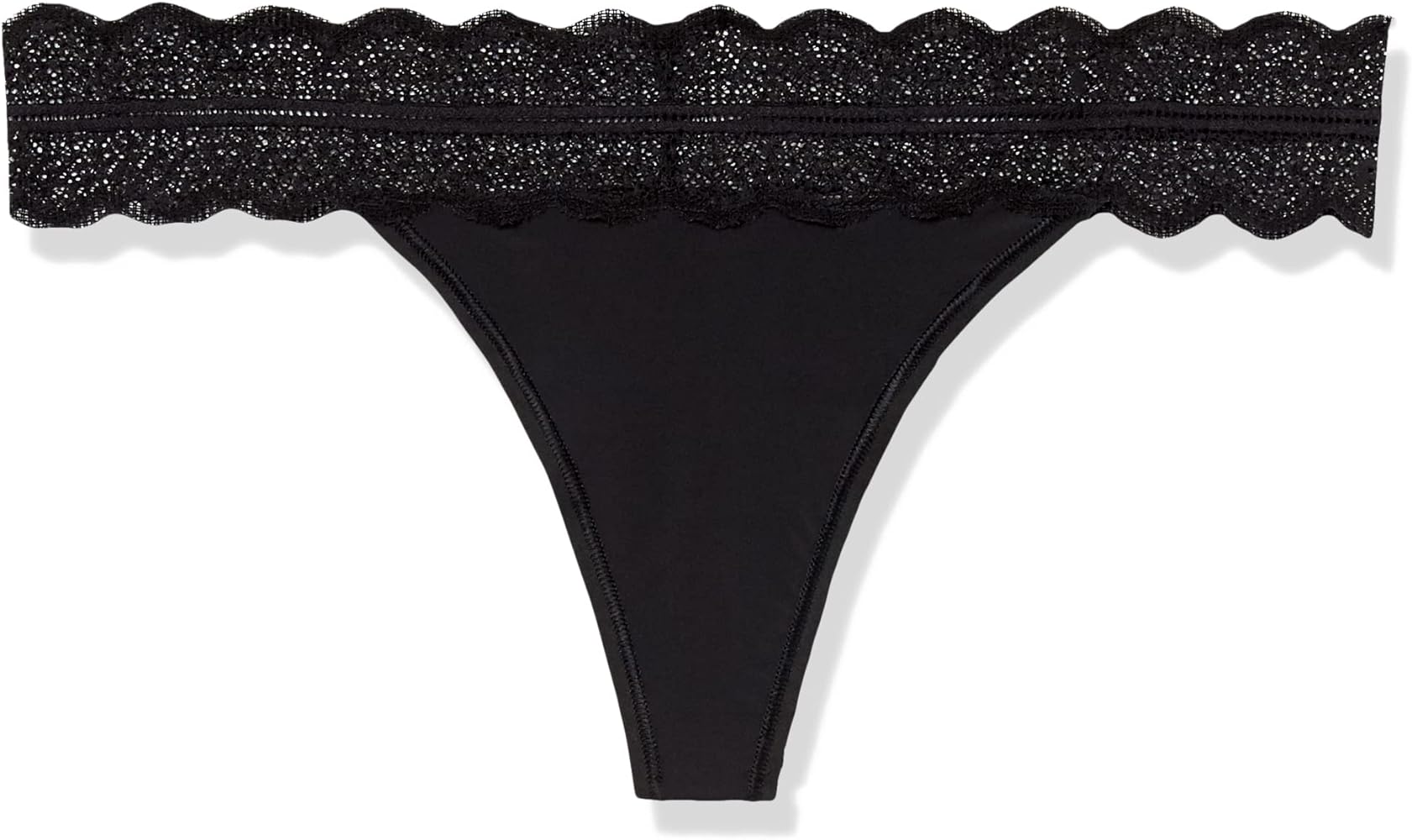 Calvin Klein Women's Micro with Lace Band Thong Panty