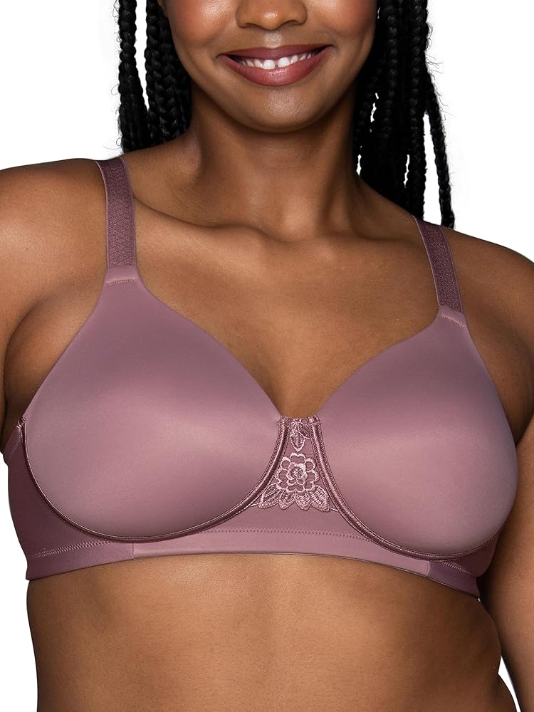 Vanity Fair Women's Beauty Back Full Figure Wirefree Bra (71380 Fashion Colors), Premium Plum, 40DD