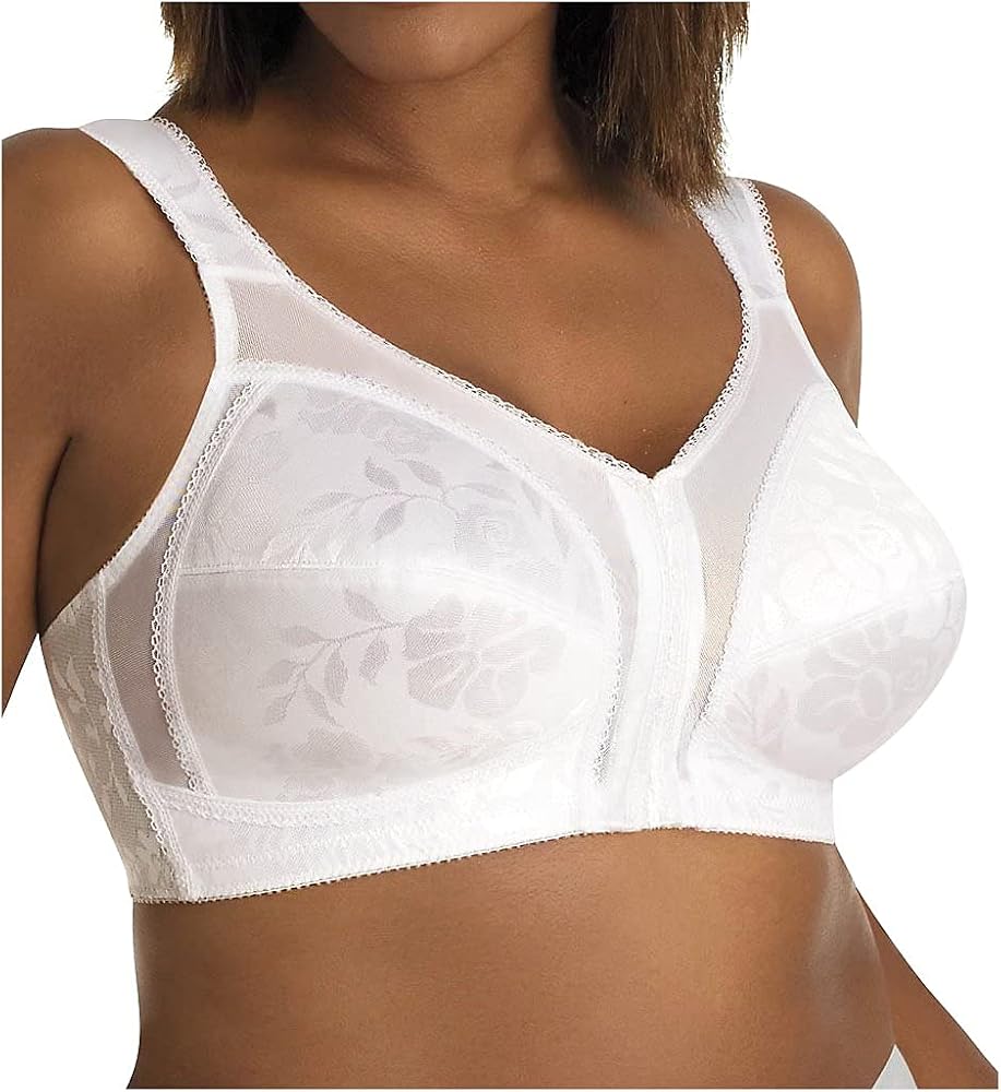 PLAYTEX Women's 18 Hour Comfort Strap Front Close Bra, 4695, White, 46DD