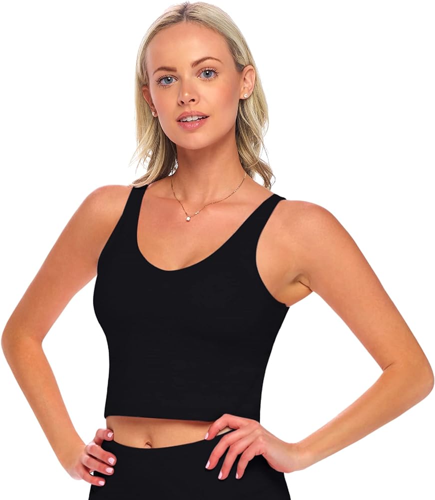 Natural Uniforms Women’s Longline Wirefree Padded Medium Support Sports Bra