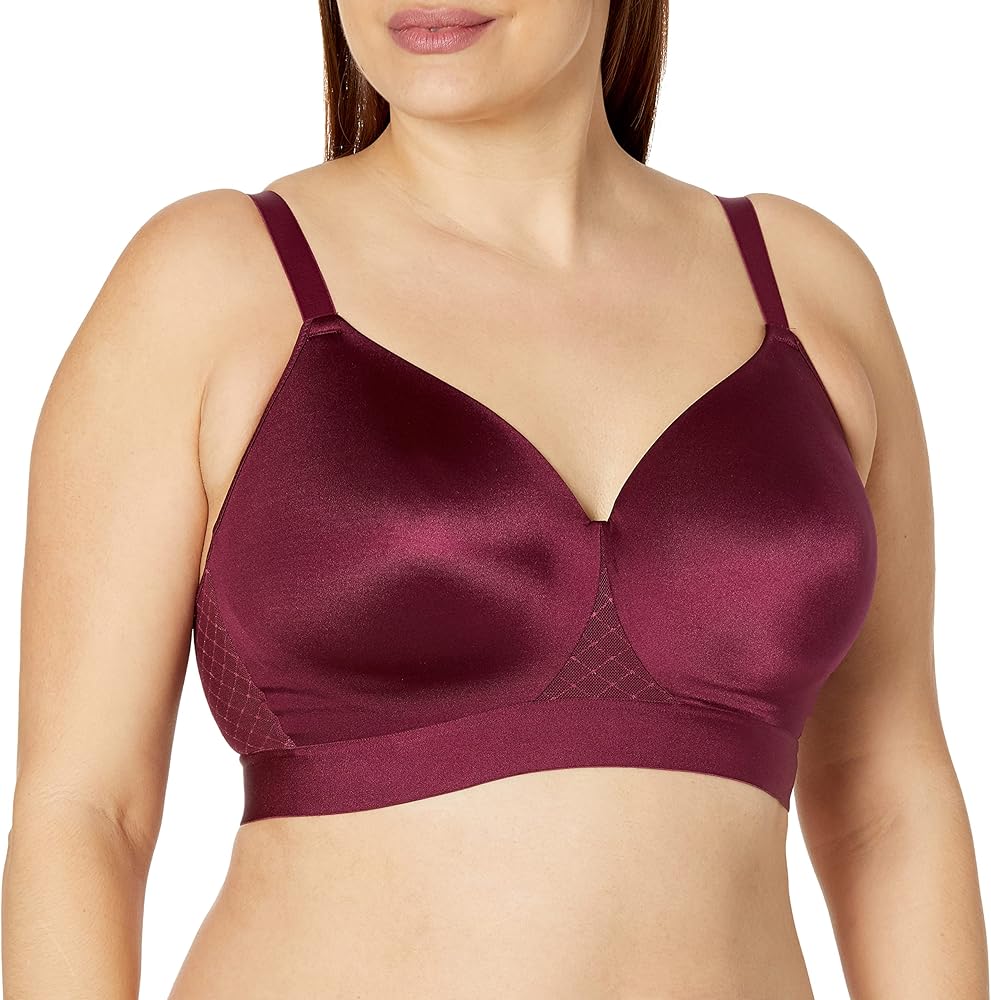 Bali Women's Full-Coverage, Bounce Control Wirefree Smoothing, Wireless Convertible T-Shirt Bra