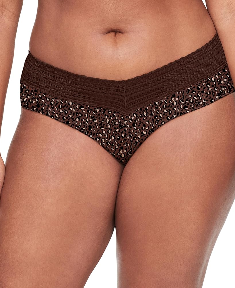 Warner's Women's No Pinching, No Problem Dig-Free Comfort Waist with Lace Microfiber Hipster 5609j