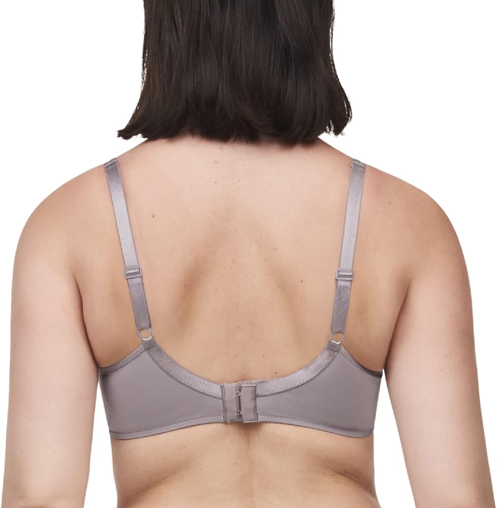 Chantelle Women's Basic Invisible Smooth Custom Fit Bra, Moon Grey, 32D