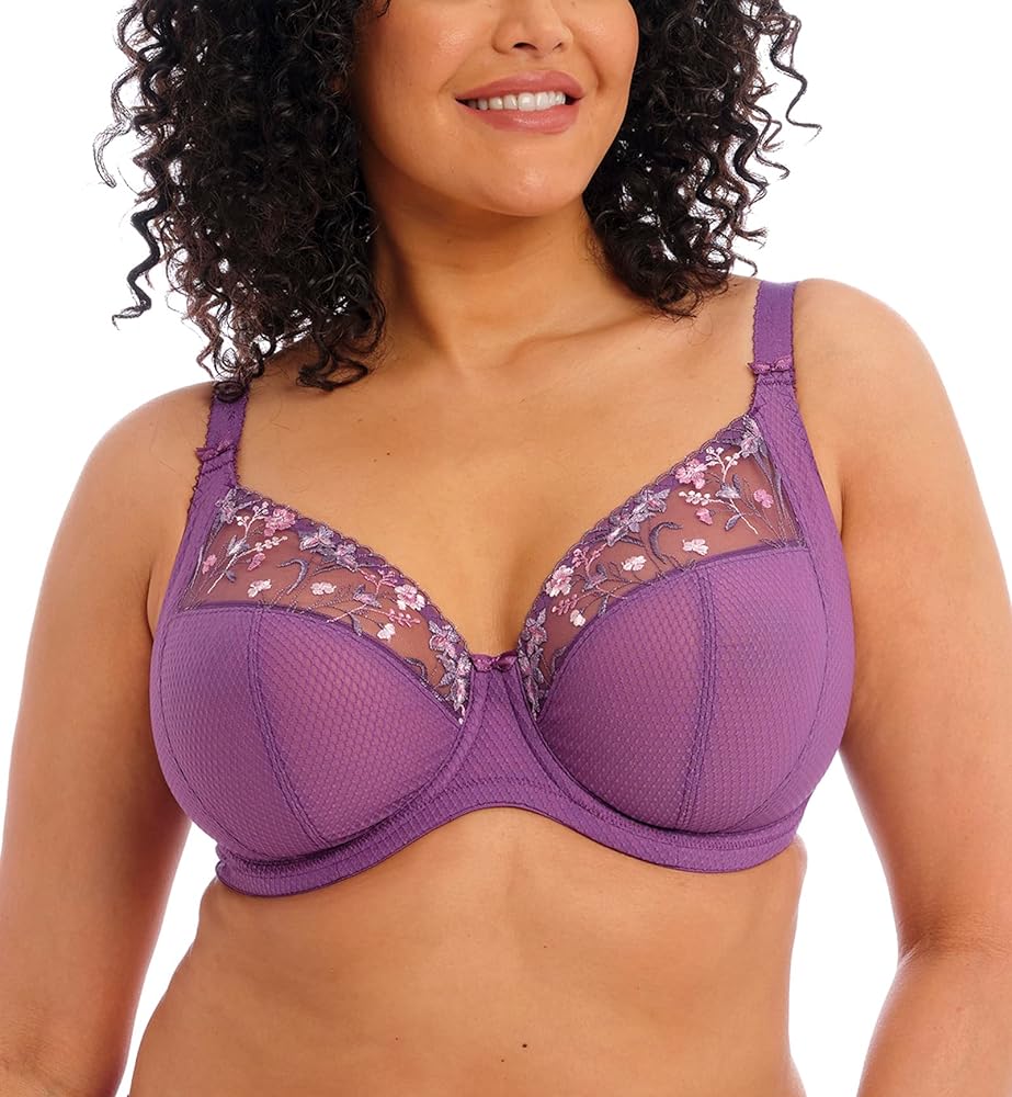 Elomi Women's Plus Size Charley Plunge Underwire Bra, Pansy, 36JJ