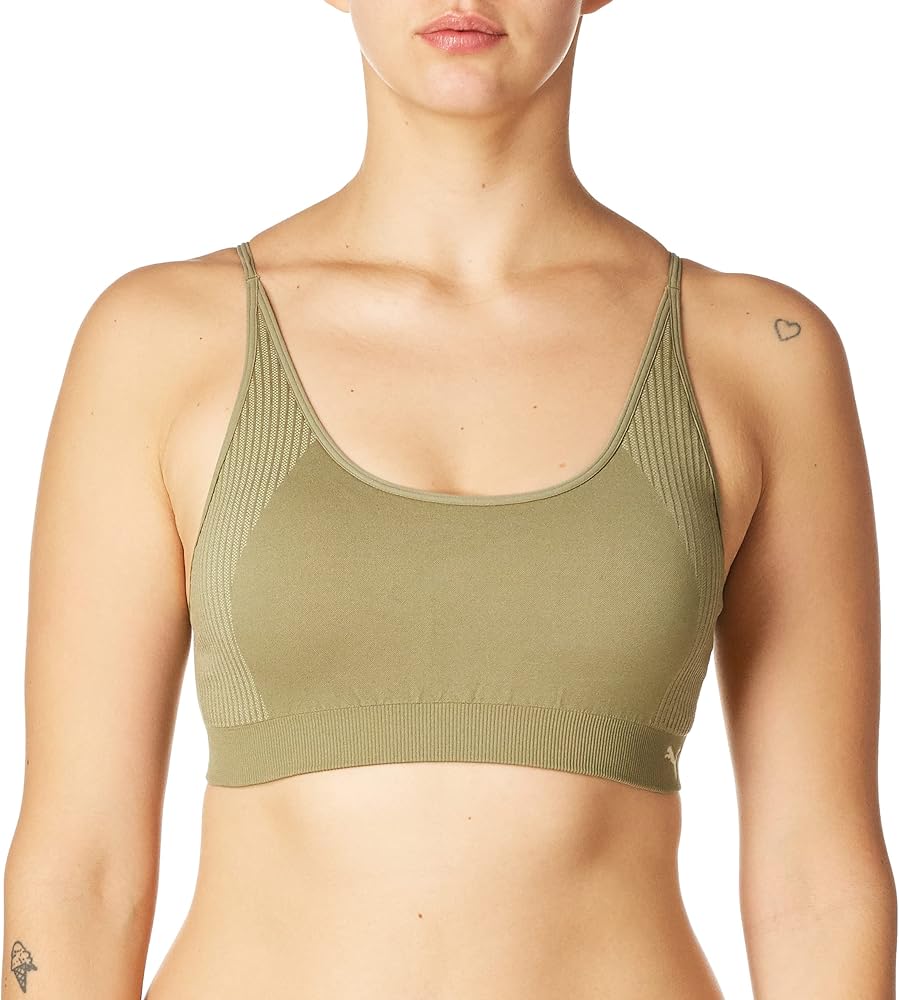 PUMA Women's Low Impact Strappy Seamless Bra