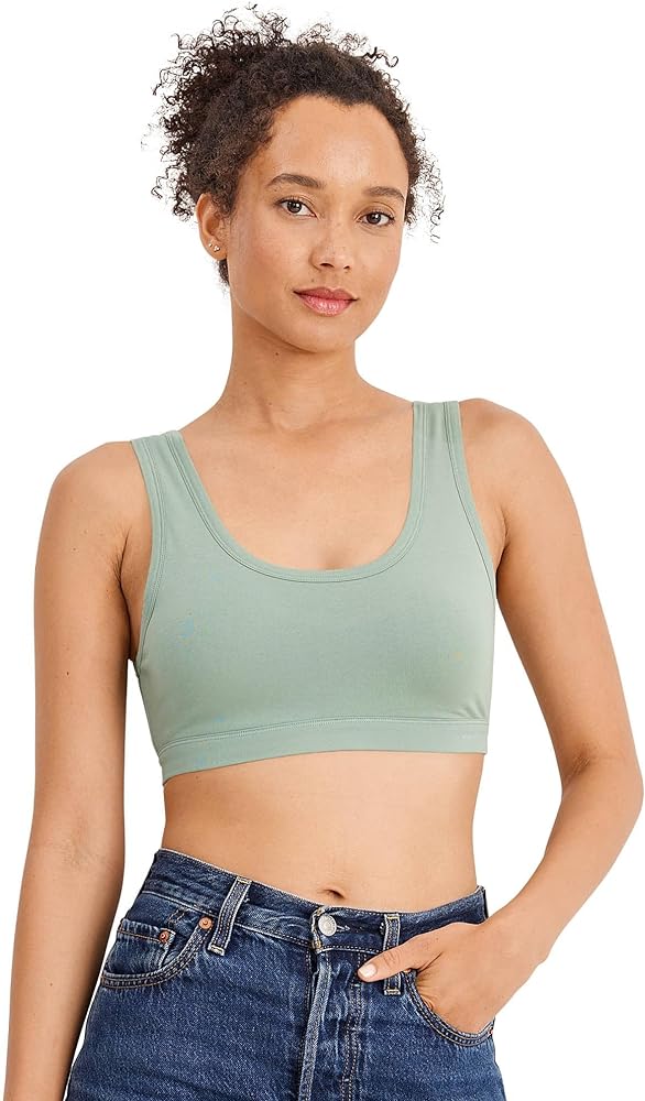 Jockey Women's Bra Organic Cotton Stretch Tank Strap Bralette