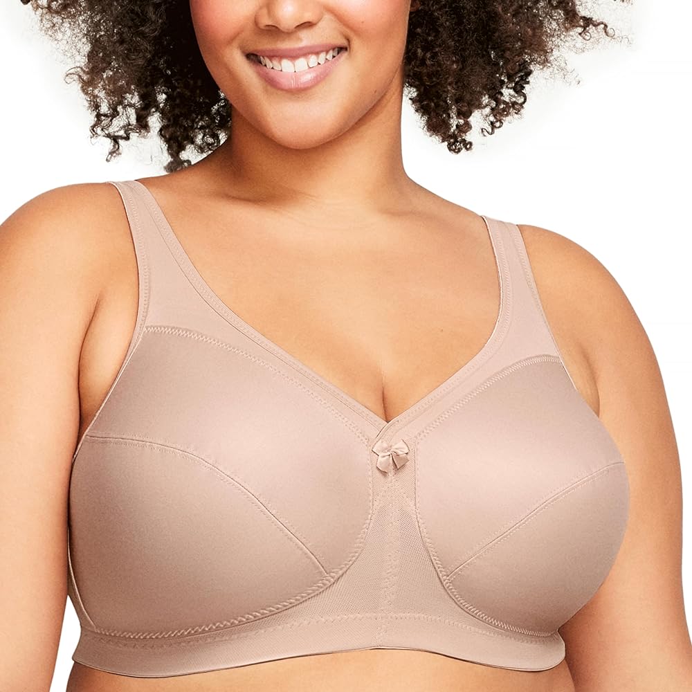 Glamorise Women's Plus Size MagicLift Active Support Bra Wirefree #1005