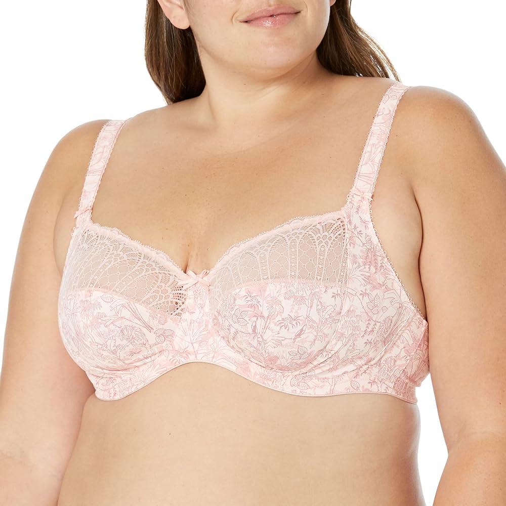 Elomi Women's Plus Size Mariella Stretch Lace Underwire Banded Bra