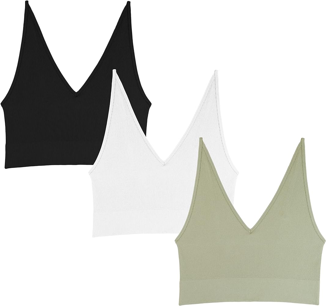 WallFlower Women's Kayla Insta Smooth Seamless Bralette 3-Pack (Standard and Plus)