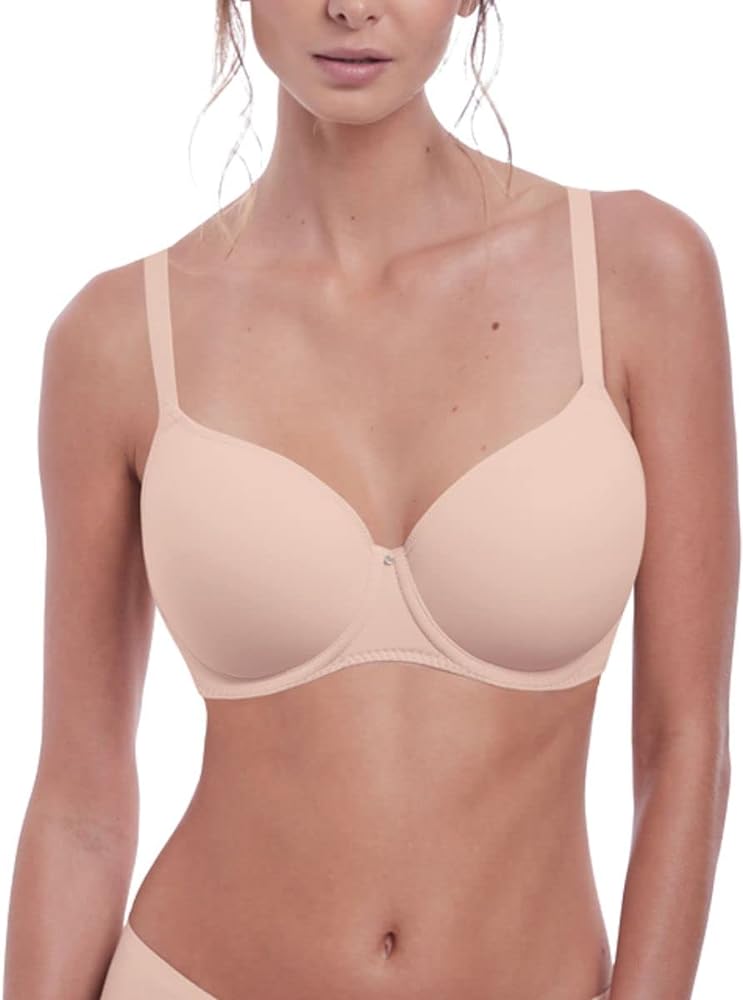 Fantasie womens Aura Moulded Underwire Seamless T-Shirt Bra , natural beige , 32G